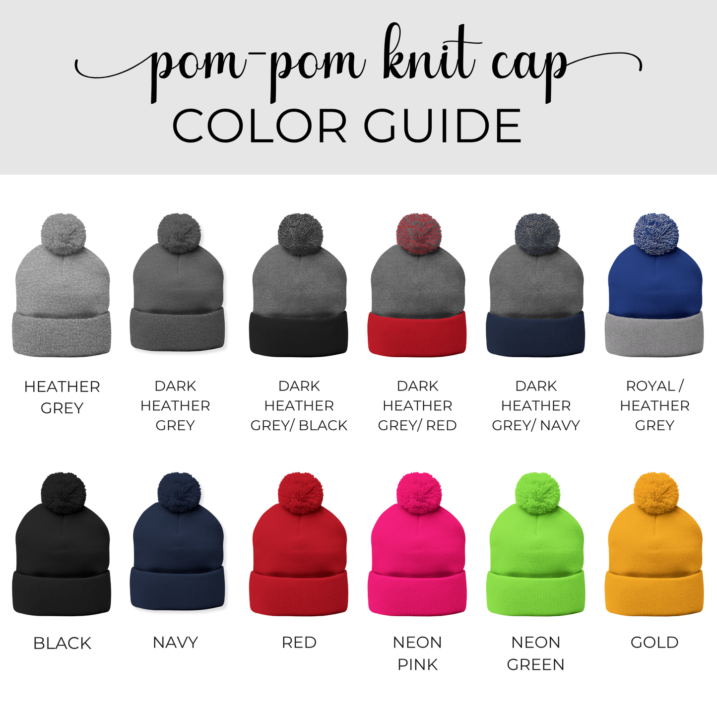 Personalized Unisex Embroidered Hockey Beanie Made to Order