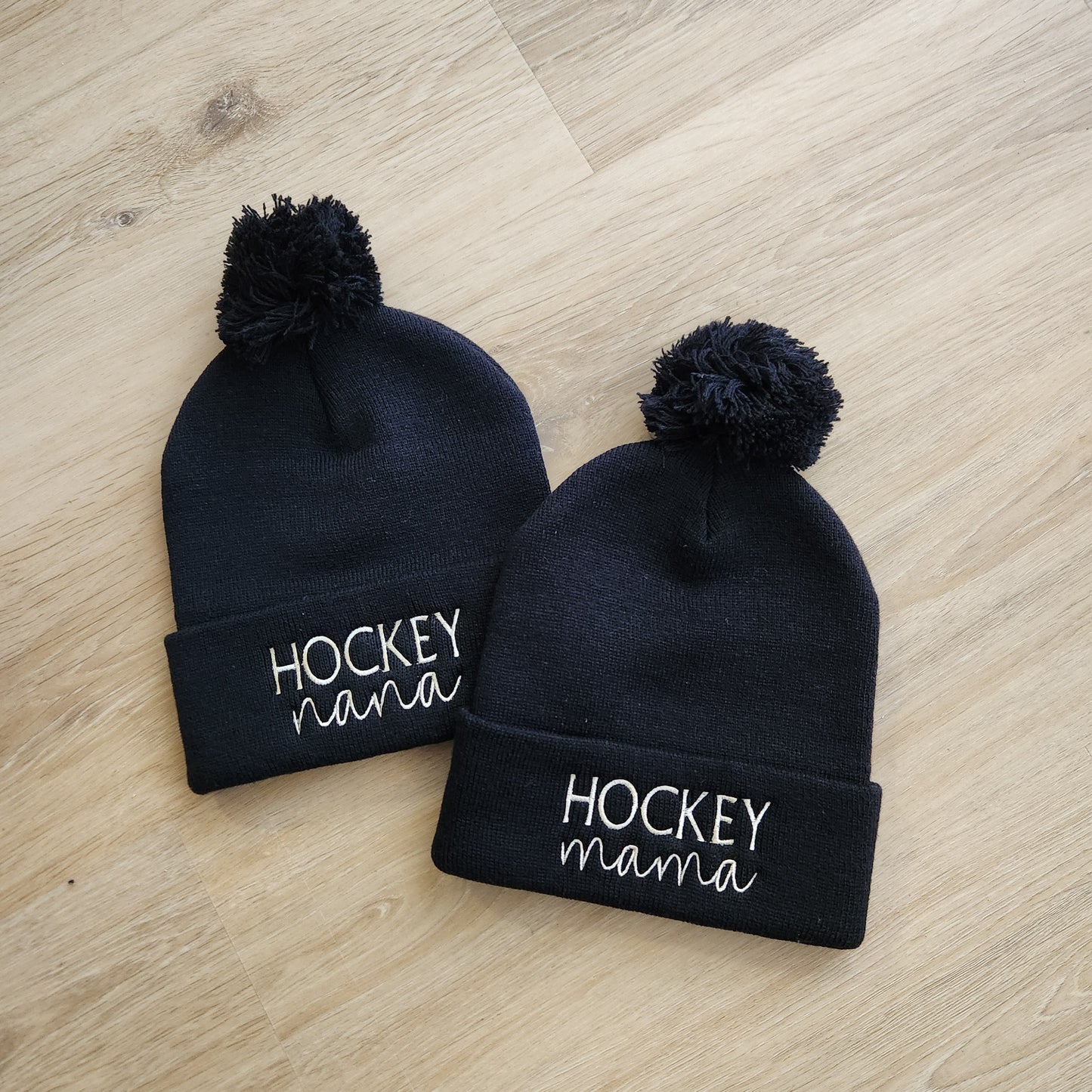 Personalized Unisex Embroidered Hockey Beanie Made to Order