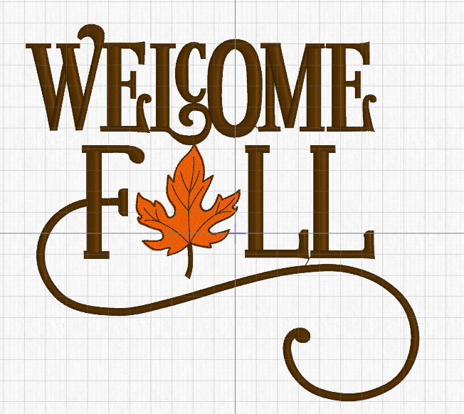 Welcome Fall - Made to Order Embroidered Kitchen Towel